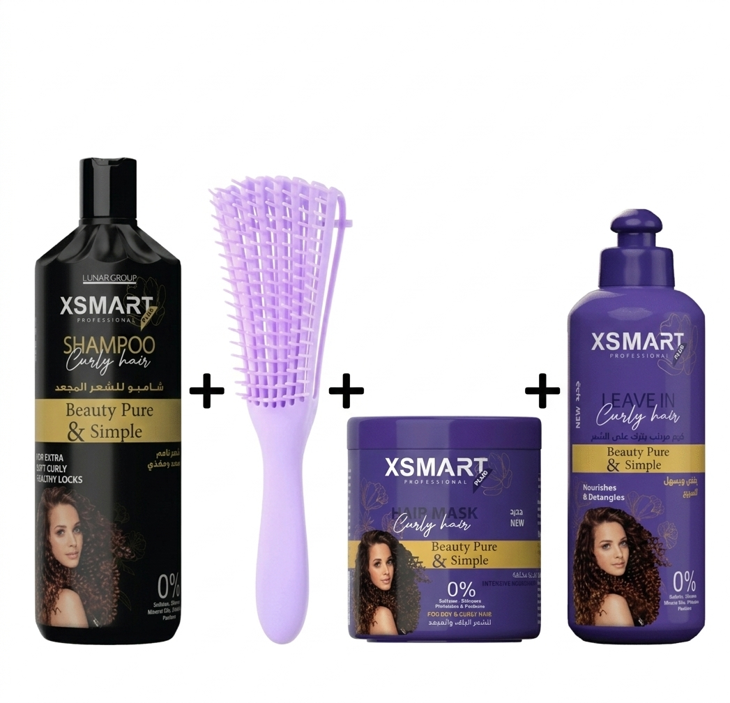 XSMART LEAVE IN +MASK +SHAMPOO +BRUSH